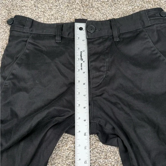 Saint Laurent Paris SLP Black Slim Fit Twill Chinos Side Tab Adjusters Size 29